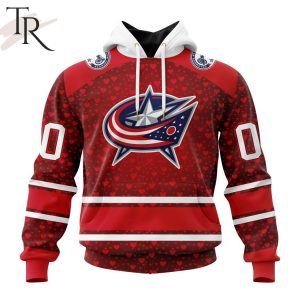 NHL Columbus Blue Jackets Special Gift For Valentines Day Hoodie