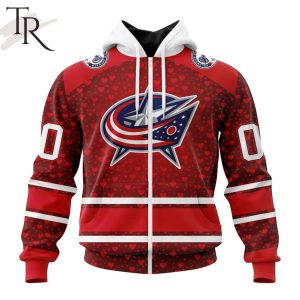 NHL Columbus Blue Jackets Special Gift For Valentines Day Hoodie