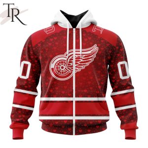 NHL Detroit Red Wings Special Gift For Valentines Day Hoodie