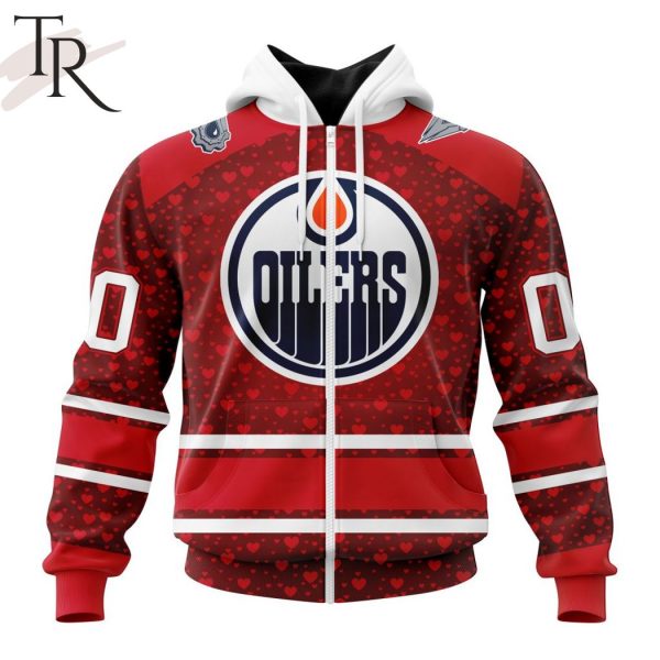 NHL Edmonton Oilers Special Gift For Valentines Day Hoodie