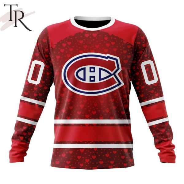 NHL Montreal Canadiens Special Gift For Valentines Day Hoodie