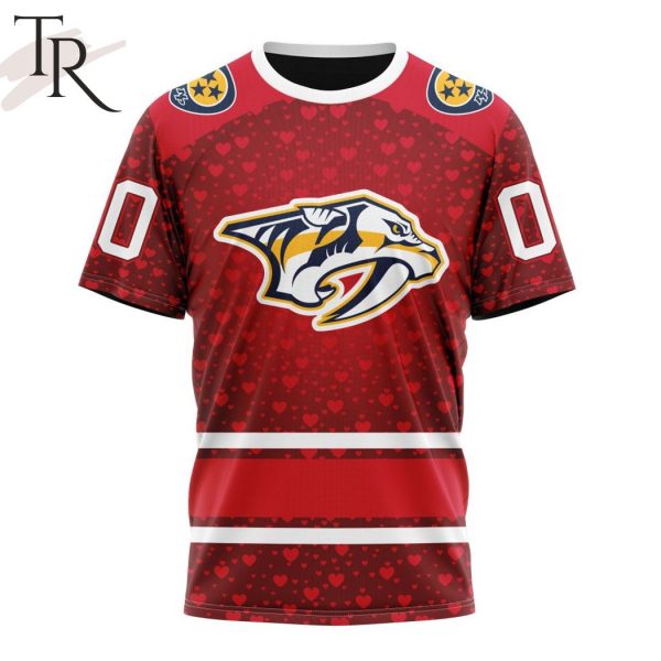 NHL Nashville Predators Special Gift For Valentines Day Hoodie