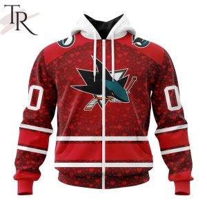 NHL San Jose Sharks Special Gift For Valentines Day Hoodie