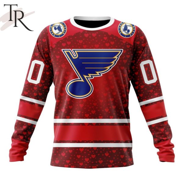 NHL St. Louis Blues Special Gift For Valentines Day Hoodie