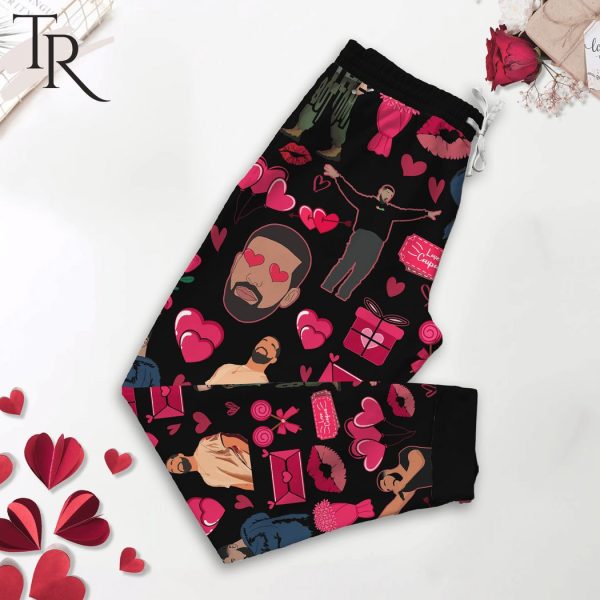 I Love My Boyfriend Drake Valentine Pajamas Set