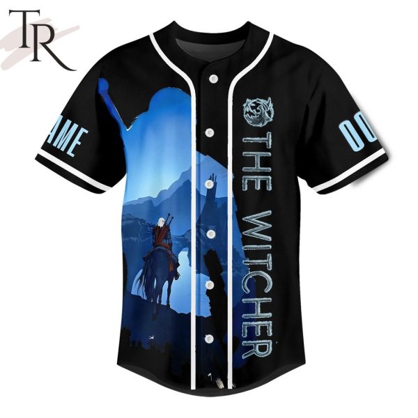 Personalized The Witcher Geralt Of Rivia The White Wolf Baseball Jersey