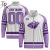 NHL Los Angeles Kings Special Hockey Fight Cancer Stand Collar Jacket