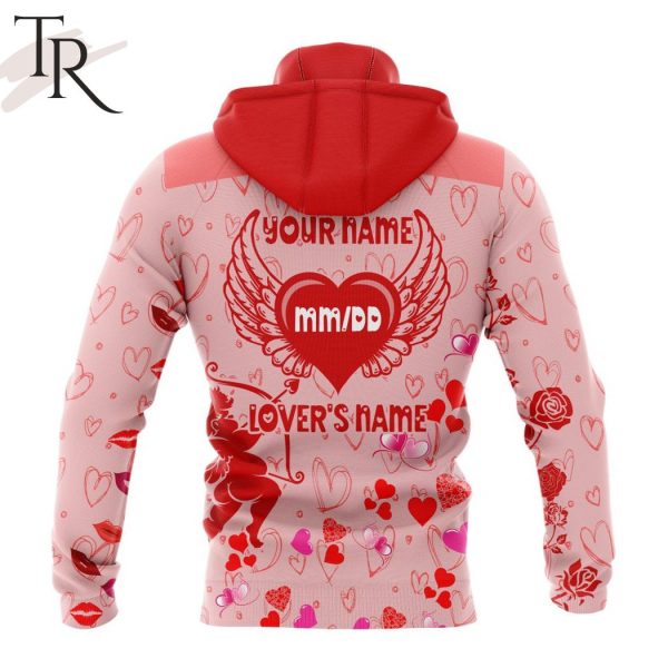 Personalized NHL Arizona Coyotes Special Design For Valentines Day Hoodie