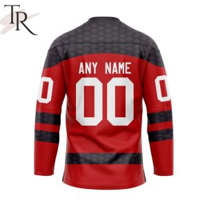 Hockey Canada Personalized Red Hockey Jersey