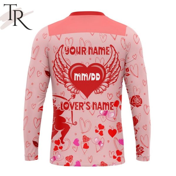 Personalized NHL Detroit Red Wings Special Design For Valentines Day Hoodie