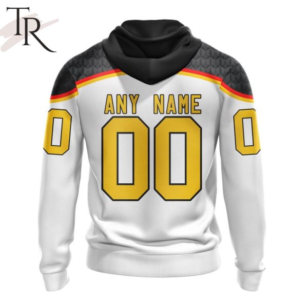 Germany National Ice Hockey Team Personalized Home Kits Hoodie