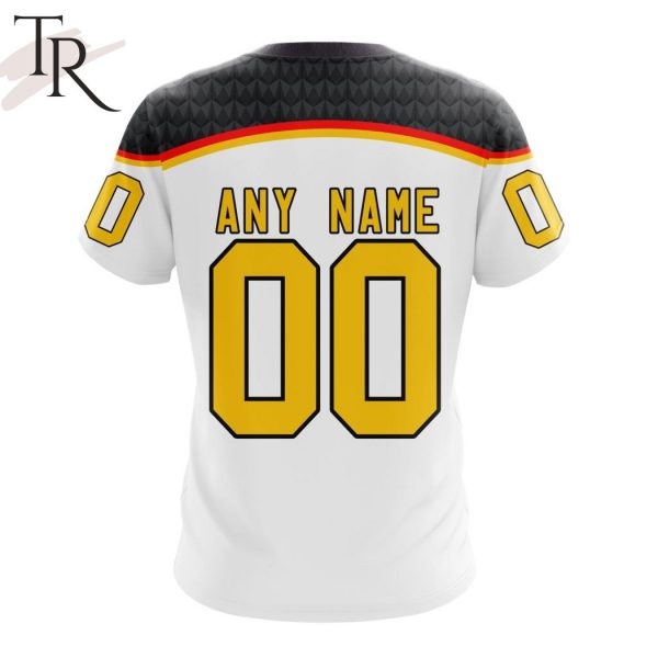 Germany National Ice Hockey Team Personalized Home Kits Hoodie