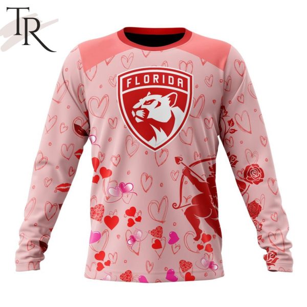 Personalized NHL Florida Panthers Special Design For Valentines Day Hoodie