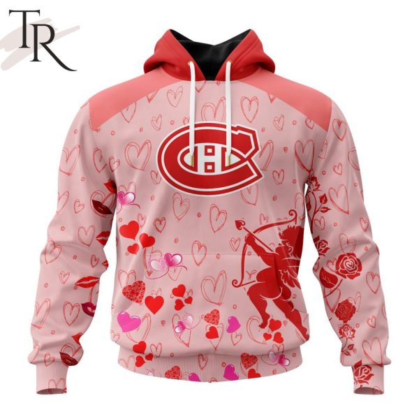 Personalized NHL Montreal Canadiens Special Design For Valentines Day Hoodie