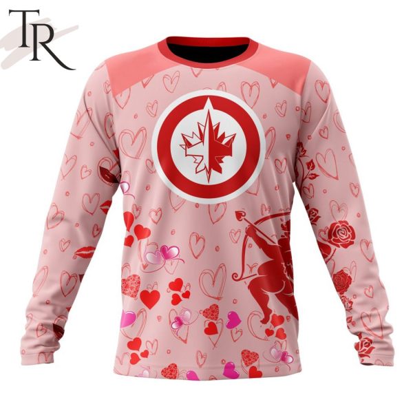 Personalized NHL Winnipeg Jets Special Design For Valentines Day Hoodie