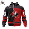 Hockey Canada Personalized White Retro Concept Kits Hoodie