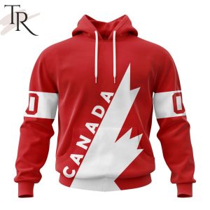 Hockey Canada Personalized Red Retro Concept Kits Hoodie