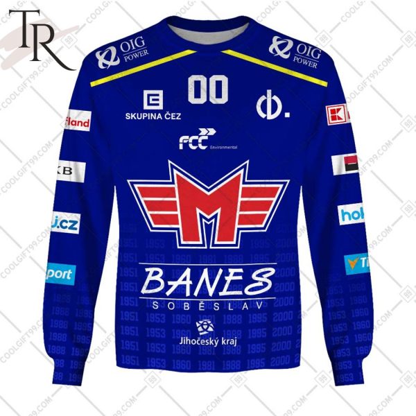 Czech Extraliga Banes Motor C Budejovice Jersey Style Hoodie