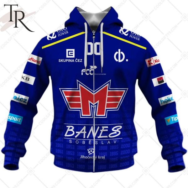 Czech Extraliga Banes Motor C Budejovice Jersey Style Hoodie