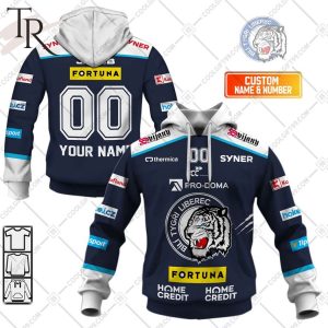 Czech Extraliga HC Verva Litvinov Jersey Style Hoodie