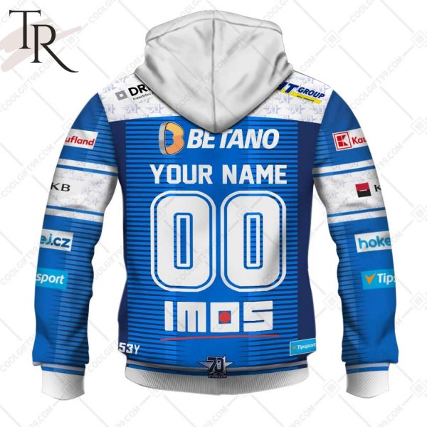 Czech Extraliga HC Kometa Brno Jersey Style Hoodie