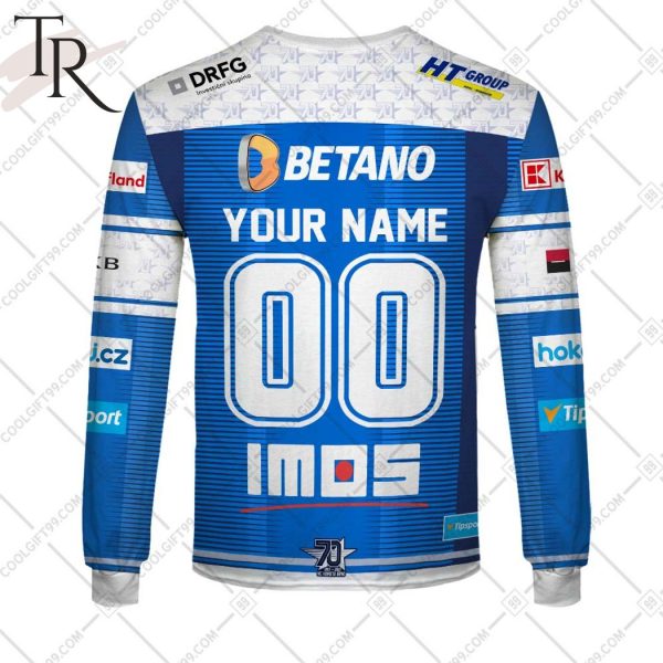 Czech Extraliga HC Kometa Brno Jersey Style Hoodie