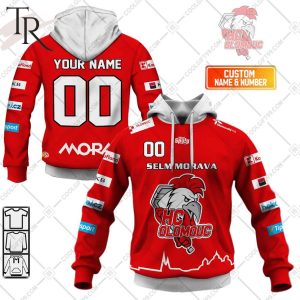 Czech Extraliga HC Energie Karlovy Vary Jersey Style Hoodie