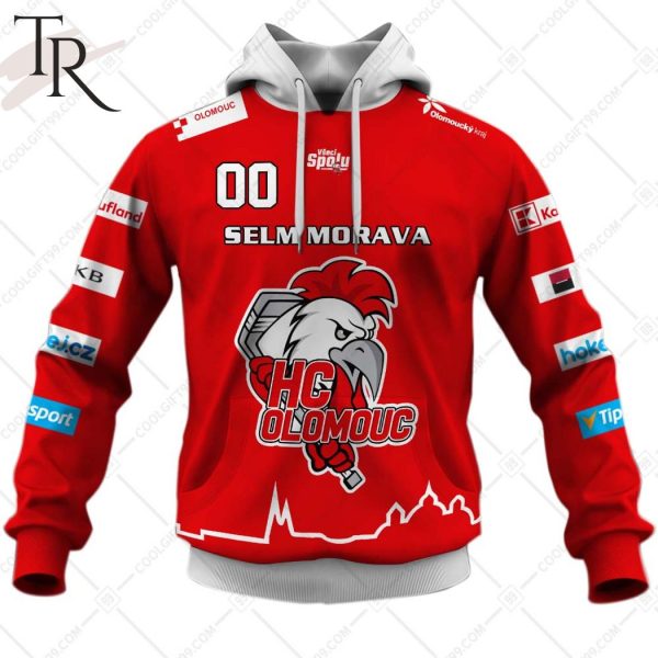 Czech Extraliga HC Olomouc Jersey Style Hoodie