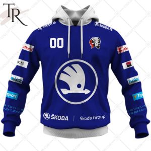 Czech Extraliga HC Skoda Plzen Jersey Style Hoodie