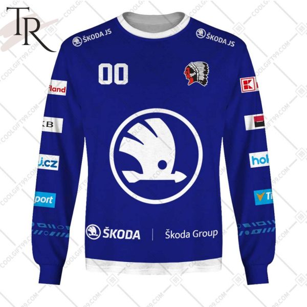 Czech Extraliga HC Skoda Plzen Jersey Style Hoodie