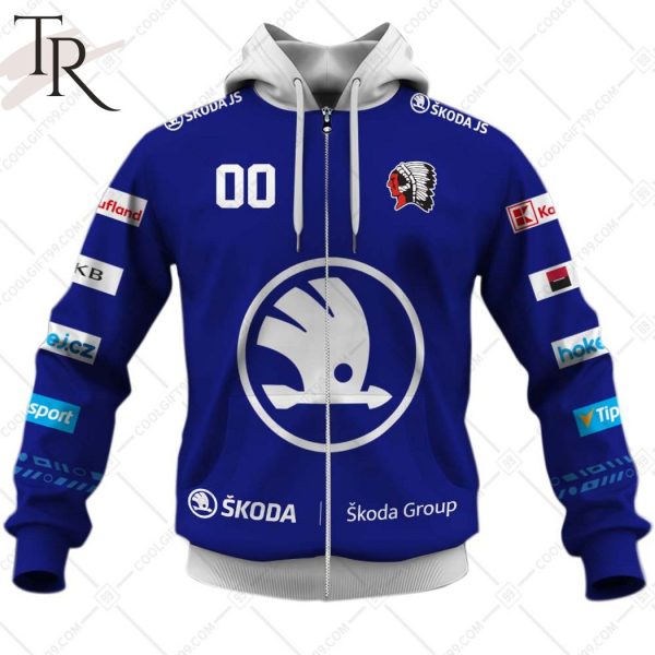 Czech Extraliga HC Skoda Plzen Jersey Style Hoodie