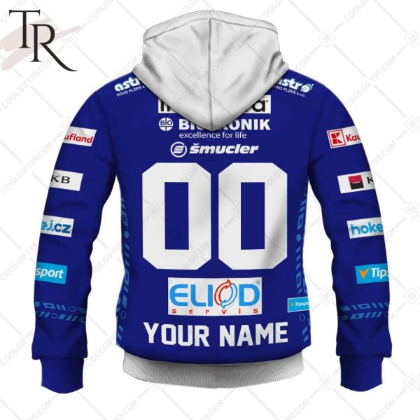 Czech Extraliga HC Skoda Plzen Jersey Style Hoodie