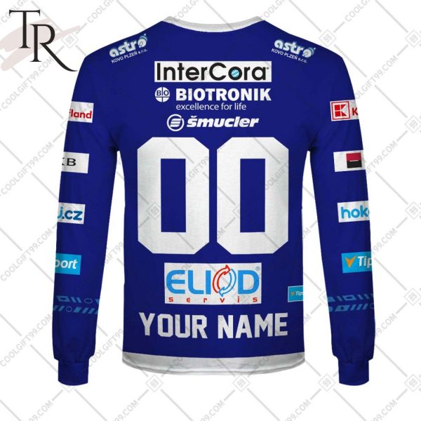 Czech Extraliga HC Skoda Plzen Jersey Style Hoodie