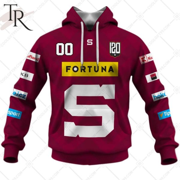 Czech Extraliga HC Sparta Praha Jersey Style Hoodie