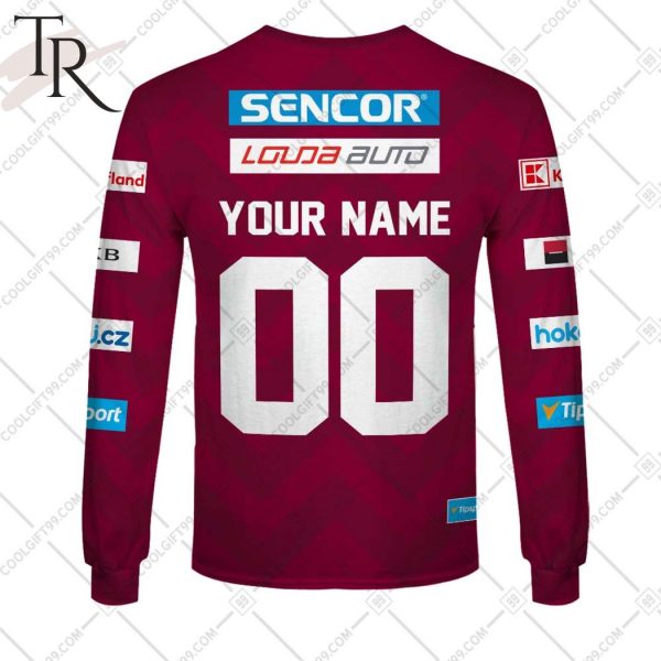 Czech Extraliga HC Sparta Praha Jersey Style Hoodie