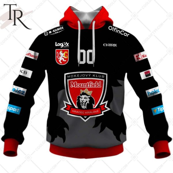 Czech Extraliga Mountfield HK Jersey Style Hoodie