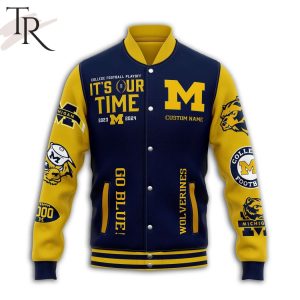 College Football Playoff It’s Our Time 2023 2024 Big Ten Conference 2023 East Division Champions Michigan Wolverines Baseball Jacket