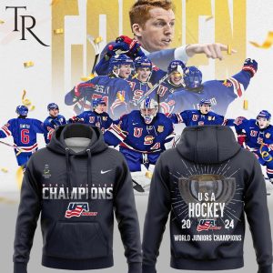 USA Hockey 2024 World Juniors Champions Hoodie, Longpants, Cap