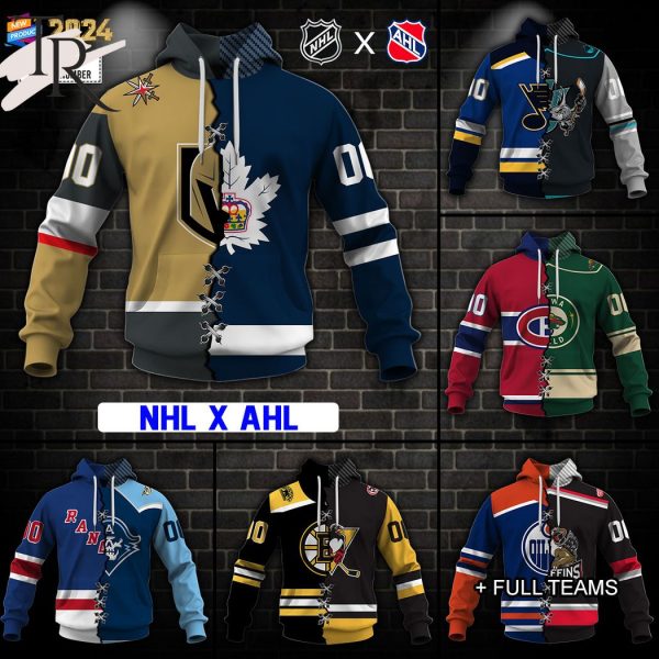 NHL x AHL Hockey Special Design Select Any 2 Teams to Mix and Match! Hoodie