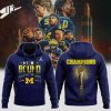Michigan Wolverines 2024 National Champions Go Blue National Championship Hoodie – Blue