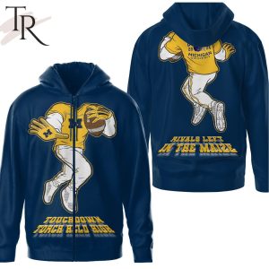 Touchdown Toach Held High Rivals Left In The Maize National Champions 2024 Michigan Wolverines Hoodie