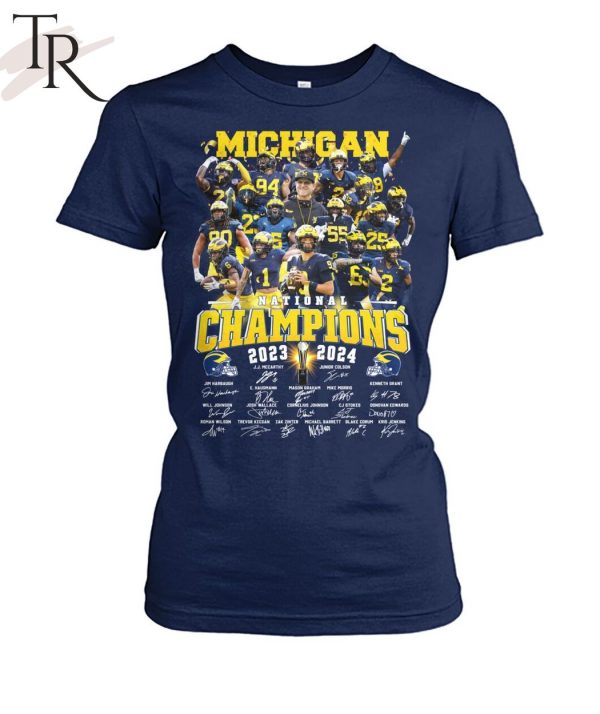 Michigan Wolverines National Champions 2023 2024 Signature T-Shirt