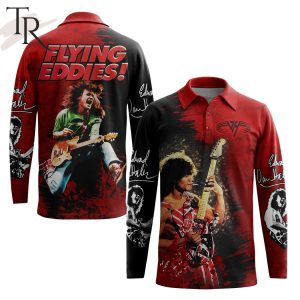Eddie Van Halen Flying Eddies Long Sleeves Polo Shirt
