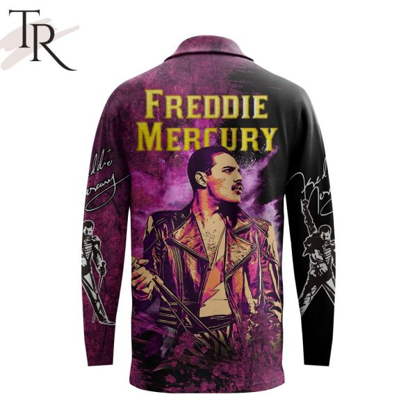 Queen – Freddie Mercury Long Sleeves Polo Shirt