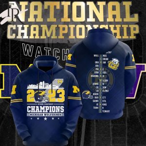 2023 National Championship Michigan Wolverines Champions Hoodie, Longpants, Cap