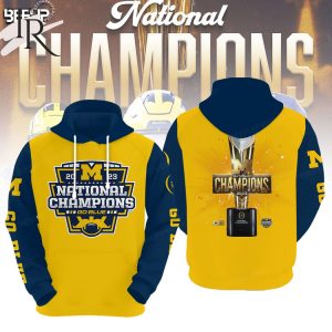 Michigan Wolverines 2023 National Champions Hoodie, Longpants, Cap – Yellow
