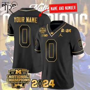 Michigan Wolverines 2024 National Championship Jersey Football Shirt – Black