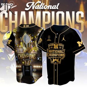 Michigan Wolverines 2023 – 2024 National Champions Baseball Jersey