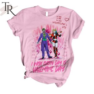 I Wish Every Day Is Valentine Day Joker & Harley Quinn Happy Valentine’s Day Pajamas Set