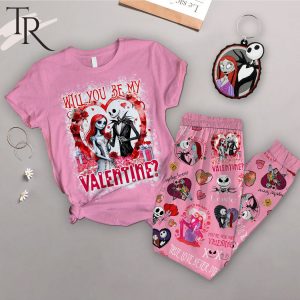 Will You Be Valentine The Nightmare Before Christmas Pajamas Set